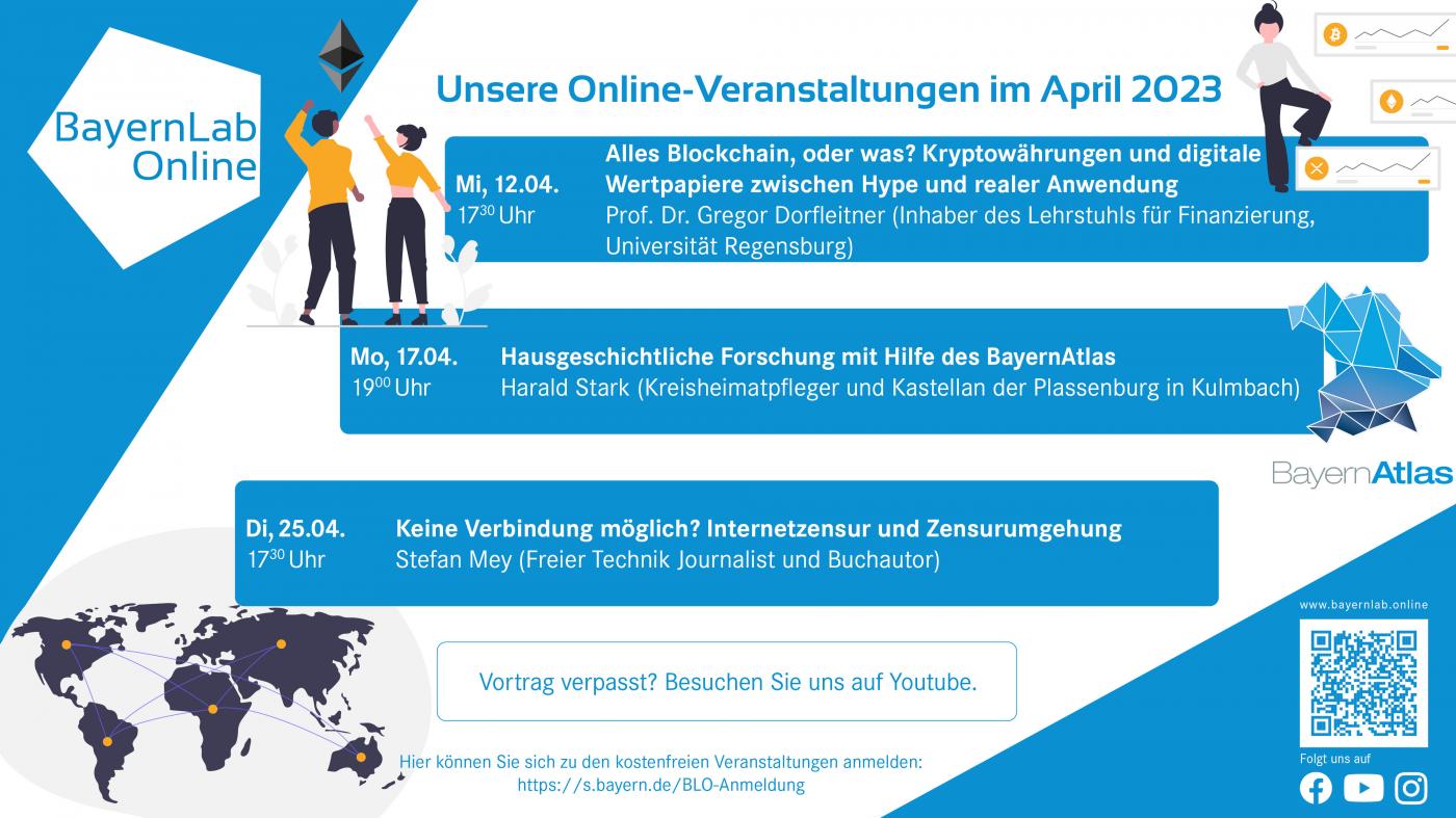BayernLab Online Programm für April 2023